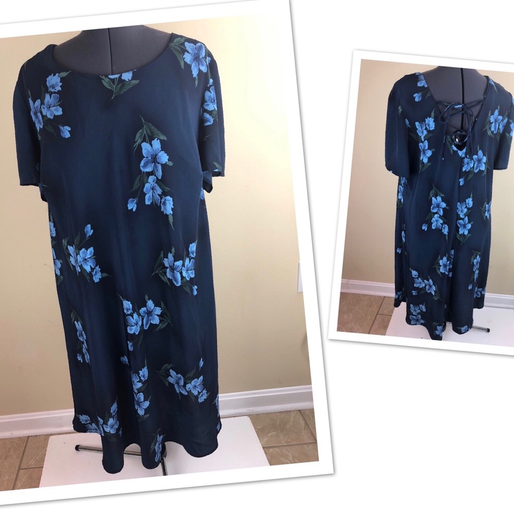 Alesia International 24W Floral sheath Dress vtg